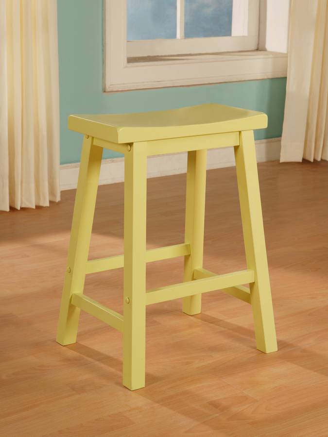 Powell Color Story Butter Yellow Counter Stool PW284430 at